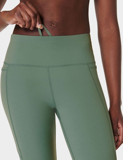 Sweaty Betty Power Aerial Mesh 7/8 Gym Leggings - Cool Forest Greenimage3- The Sports Edit