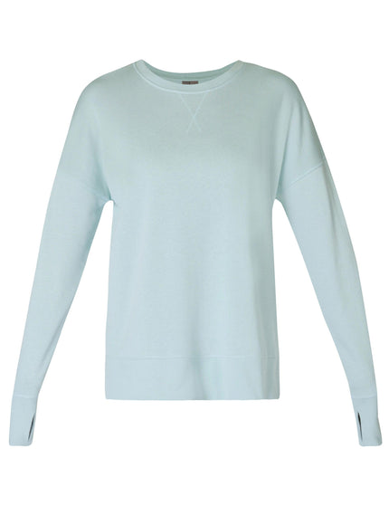 Sweaty Betty After Class Longline Sweatshirt - Muted Teal Blueimage8- The Sports Edit