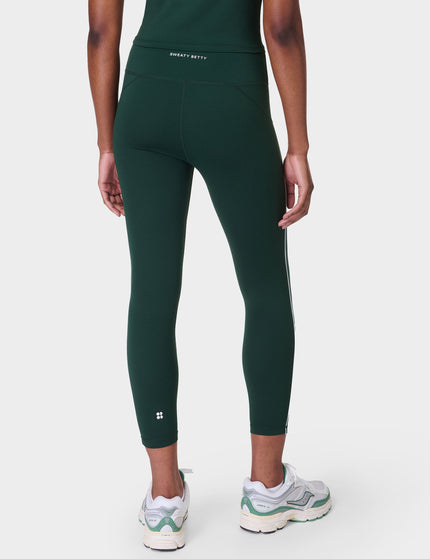 Sweaty Betty All Day Active Contrast Piping 7/8 Leggings - Cedar Greenimage2- The Sports Edit