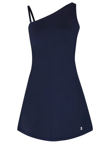 Sweaty Betty All Round Asymmetric Dress - Navy Blueimage8- The Sports Edit