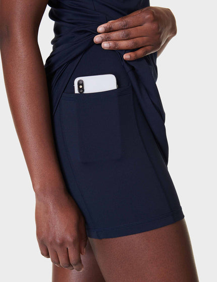 Sweaty Betty All Round Asymmetric Dress - Navy Blueimage5- The Sports Edit