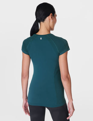 Athlete Seamless Gym T-Shirt - Deep Green