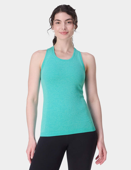 Sweaty Betty Athlete Seamless Gym Vest - Seaspray Ripple Blue Marlimage1- The Sports Edit