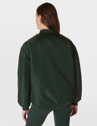 Cityscape Longline Bomber - Trek Green