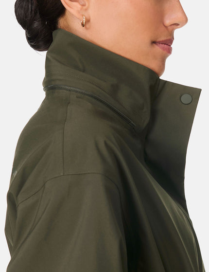 Sweaty Betty Guide Waterproof Parka - Nori Greenimage4- The Sports Edit