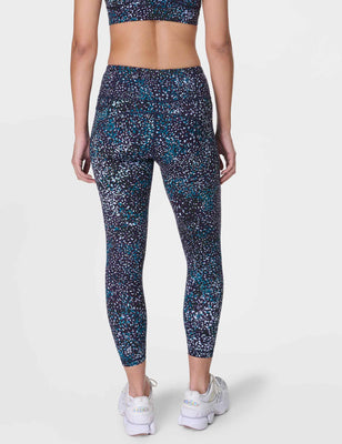 Power 7/8 Gym Leggings - Blue Aurora Print