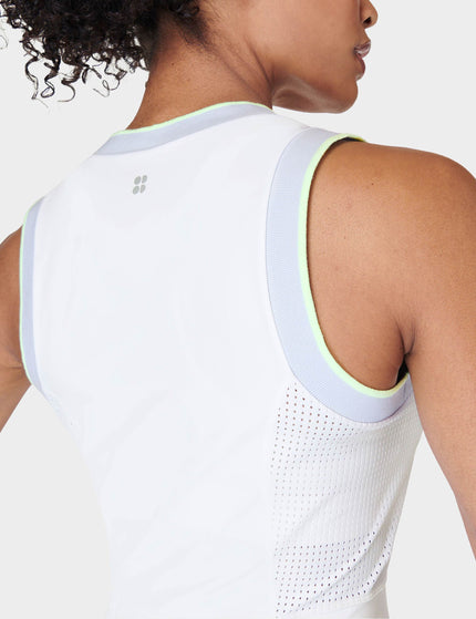 Sweaty Betty Power Ace Mix Pleat Tennis Dress - Whiteimage4- The Sports Edit