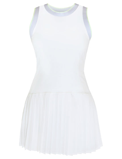 Sweaty Betty Power Ace Mix Pleat Tennis Dress - Whiteimage8- The Sports Edit