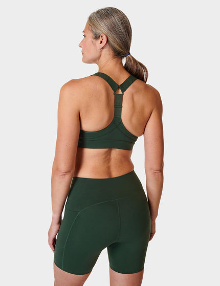 Sweaty Betty Power Medium Support Sports Bra - Trek Greenimage2- The Sports Edit