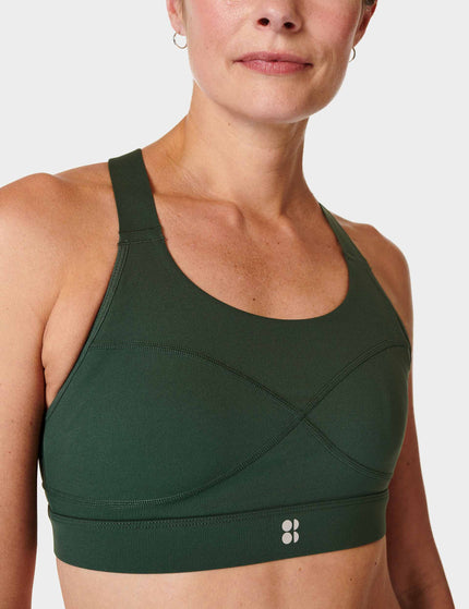 Sweaty Betty Power Medium Support Sports Bra - Trek Greenimage3- The Sports Edit