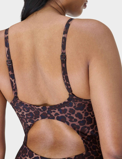 Sweaty Betty Riviera Swimsuit - Blue Pop Wild Leopard Printimage4- The Sports Edit