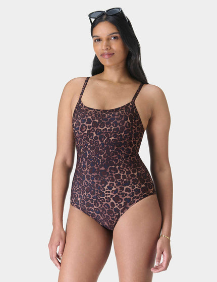 Sweaty Betty Riviera Swimsuit - Blue Pop Wild Leopard Printimage5- The Sports Edit