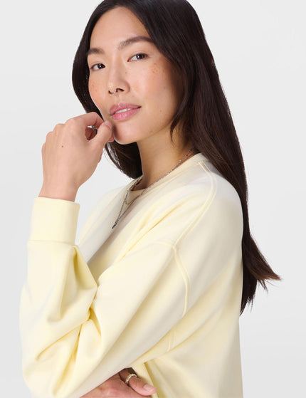 Sweaty Betty Sand Wash CloudWeight Sweatshirt - Buttercream Yellowimage3- The Sports Edit