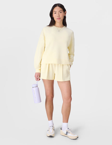 Sweaty Betty Sand Wash CloudWeight Sweatshirt - Buttercream Yellowimage5- The Sports Edit