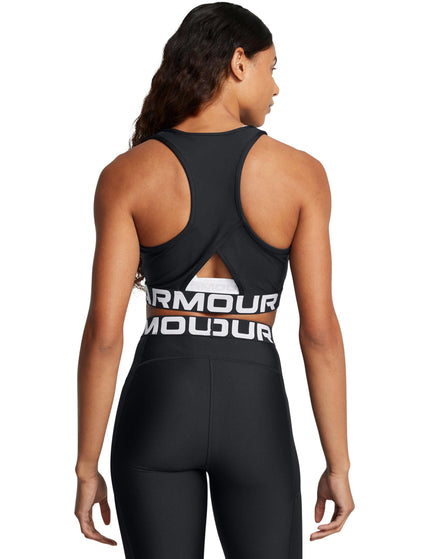 Under Armour HeatGear Rib Tank - Black/Whiteimage4- The Sports Edit