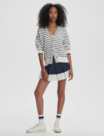 Varley Antonia Relaxed Cardigan - White/Blue Nightsimage6- The Sports Edit