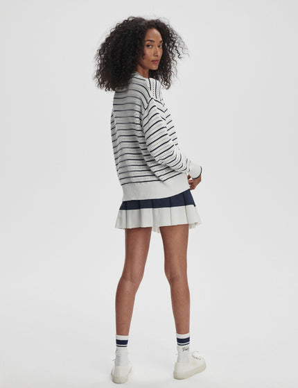 Varley Antonia Relaxed Cardigan - White/Blue Nightsimage8- The Sports Edit