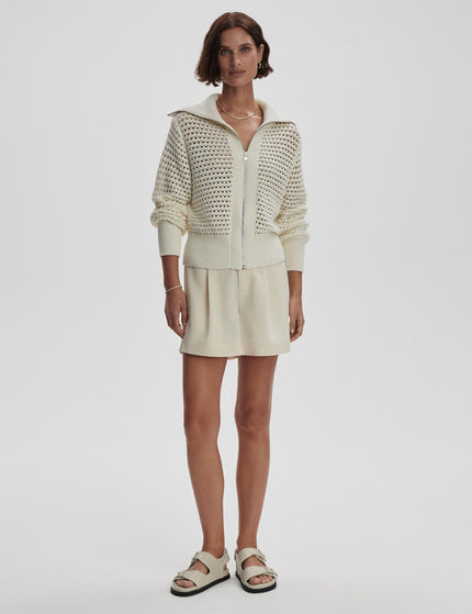 Varley Eloise Zip-Through Knit - Egretimage5- The Sports Edit