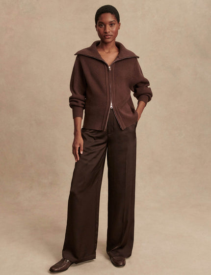 Varley Enrico Knit Jacket - Coffee Beanimage6- The Sports Edit
