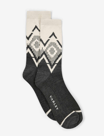 Varley Erica Jacquard Knit Sock - Charcoal Marlimage1- The Sports Edit