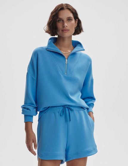 Varley Hawley Half Zip Sweat - Azure Blueimage1- The Sports Edit