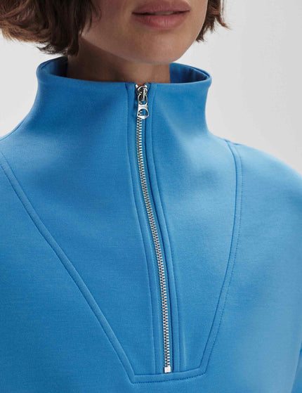 Varley Hawley Half Zip Sweat - Azure Blueimage4- The Sports Edit