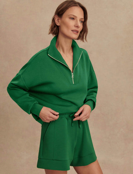 Varley Hawley Half Zip Sweat - Verdant Greenimage3- The Sports Edit