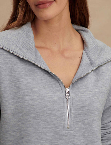Varley Larson Half-Zip Sweat - Mid Blue Marlimage4- The Sports Edit