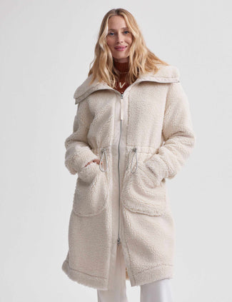 Logan Sherpa Coat - Sandshell