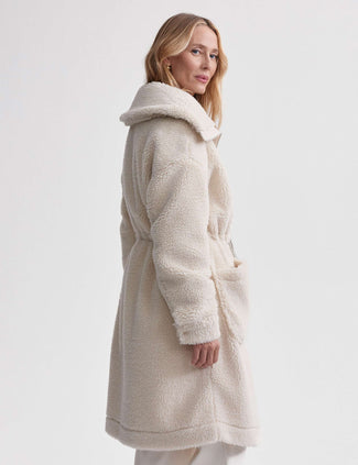 Logan Sherpa Coat - Sandshell