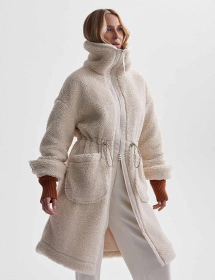 Varley Logan Sherpa Coat - Sandshellimage5- The Sports Edit