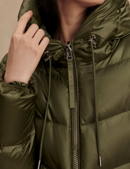 Varley Madelina Lightweight Down Jacket - Racing Oliveimage5- The Sports Edit