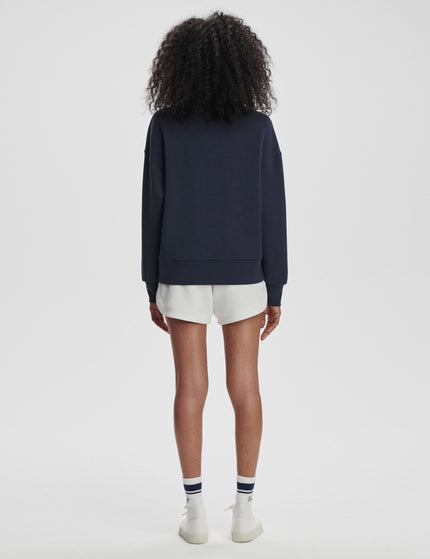 Varley Rasco Namesake Sweat - Navy/Whiteimage6- The Sports Edit