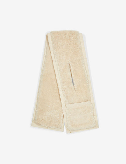 Varley Vesta Sherpa Pocket Scarf - Sandshellimage2- The Sports Edit