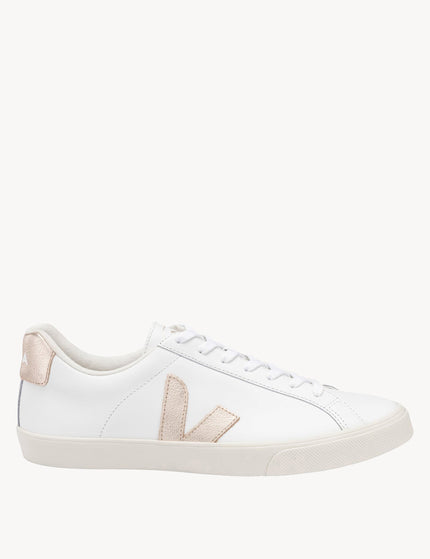 Veja Esplar Leather - White Platine BARCODE ISSUEimage1- The Sports Edit
