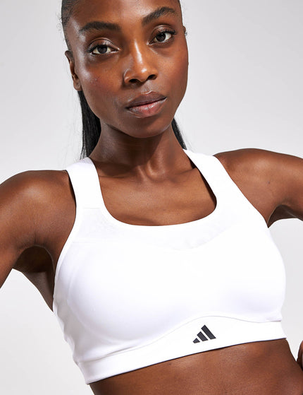 adidas TLRD Impact Training High-Support Bra - Whiteimage4- The Sports Edit