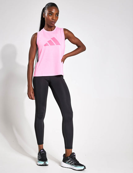 adidas Train Essentials Big Performance Logo Training Tank Top - Bliss Pink/Pink Fusionimage3- The Sports Edit
