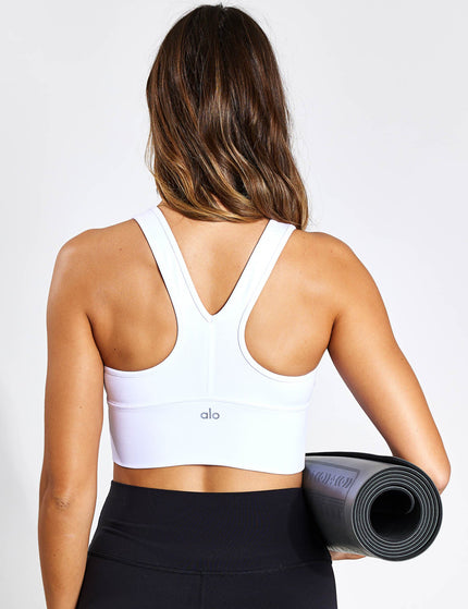 Alo Yoga Wild Thing Bra - Whiteimage2- The Sports Edit