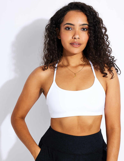 Beyond Yoga Spacedye Slim Racerback Bra - Cloud Whiteimage1- The Sports Edit