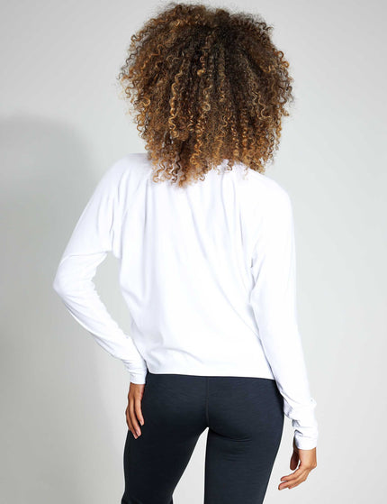 Beyond Yoga Featherweight Daydreamer Pullover - Cloud Whiteimage2- The Sports Edit
