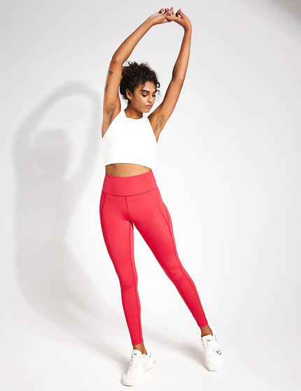 Girlfriend Collective Compressive High Waisted Legging - Cherryimage4- The Sports Edit