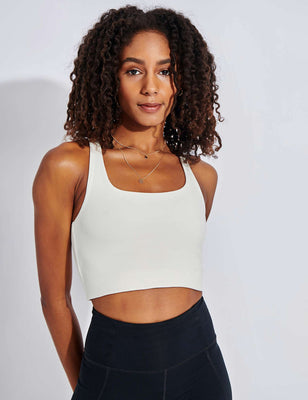 Alo Yoga | Airlift Intrigue Bra - Ivory | The Sports Edit