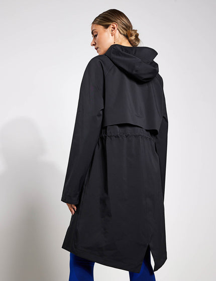 Goodmove Stormwear Waterproof Hooded Longline Parka - Blackimage2- The Sports Edit