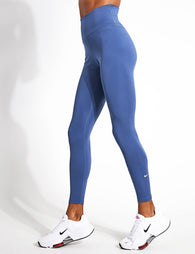 Nike One Dri-FIT High-Rise Leggings Women - industrial blue/white DM7278-457