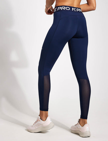 Nike Pro Leggings - Obsidian/Whiteimage2- The Sports Edit