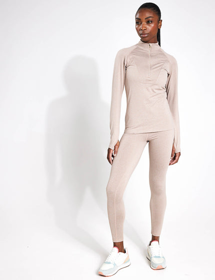 Varley Always Warm Base Layer - Taupe Marlimage4- The Sports Edit