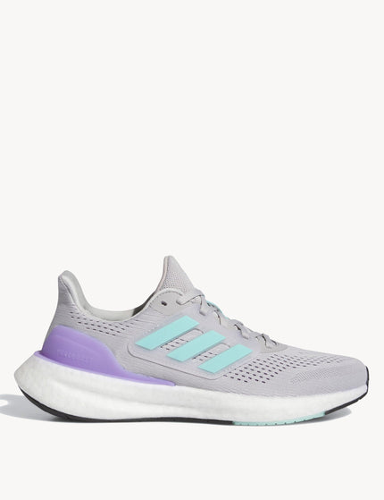 adidas Pureboost 23 Shoes - Grey Two/Flash Aqua/Cloud Whiteimage1- The Sports Edit