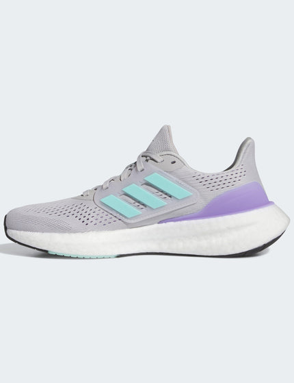 adidas Pureboost 23 Shoes - Grey Two/Flash Aqua/Cloud Whiteimage4- The Sports Edit