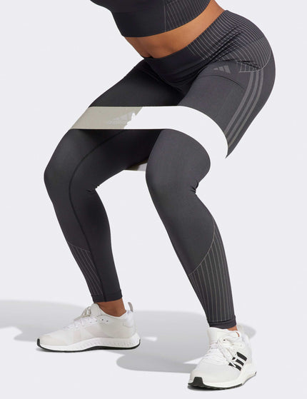 adidas Seamless Branded 7/8 Leggings - Blackimage3- The Sports Edit