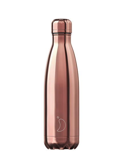 Chilly's Original Water Bottle 500ml - Chrome Rose Goldimage1- The Sports Edit